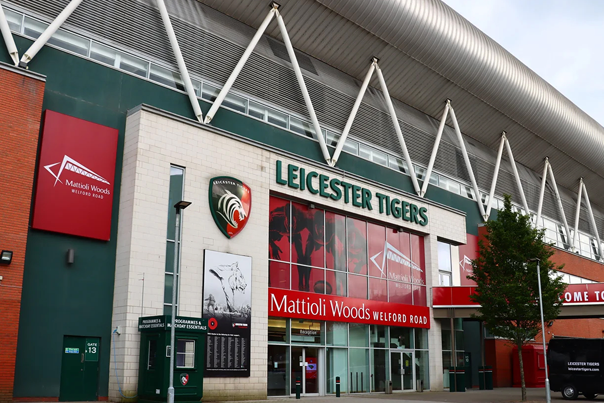 Leicester Tigers stadium.